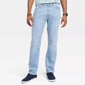 Goodfellow & Co Men's NWT Light Blue Fleetwood Total Flex Straight Fit Jeans